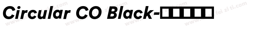 Circular CO Black字体转换
